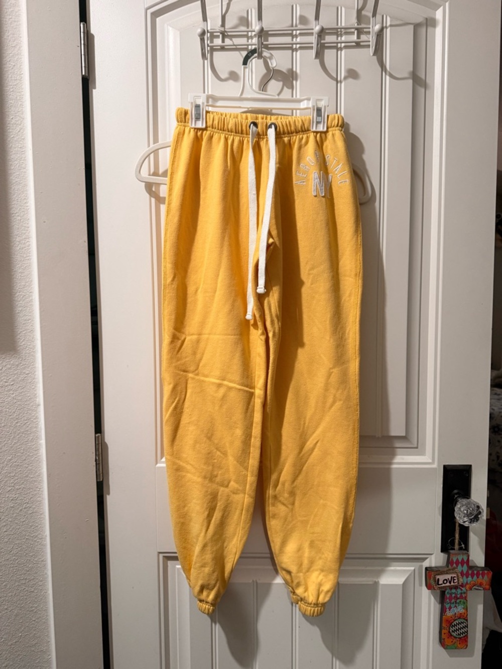 Aeropostale Yellow Drawstring Joggers